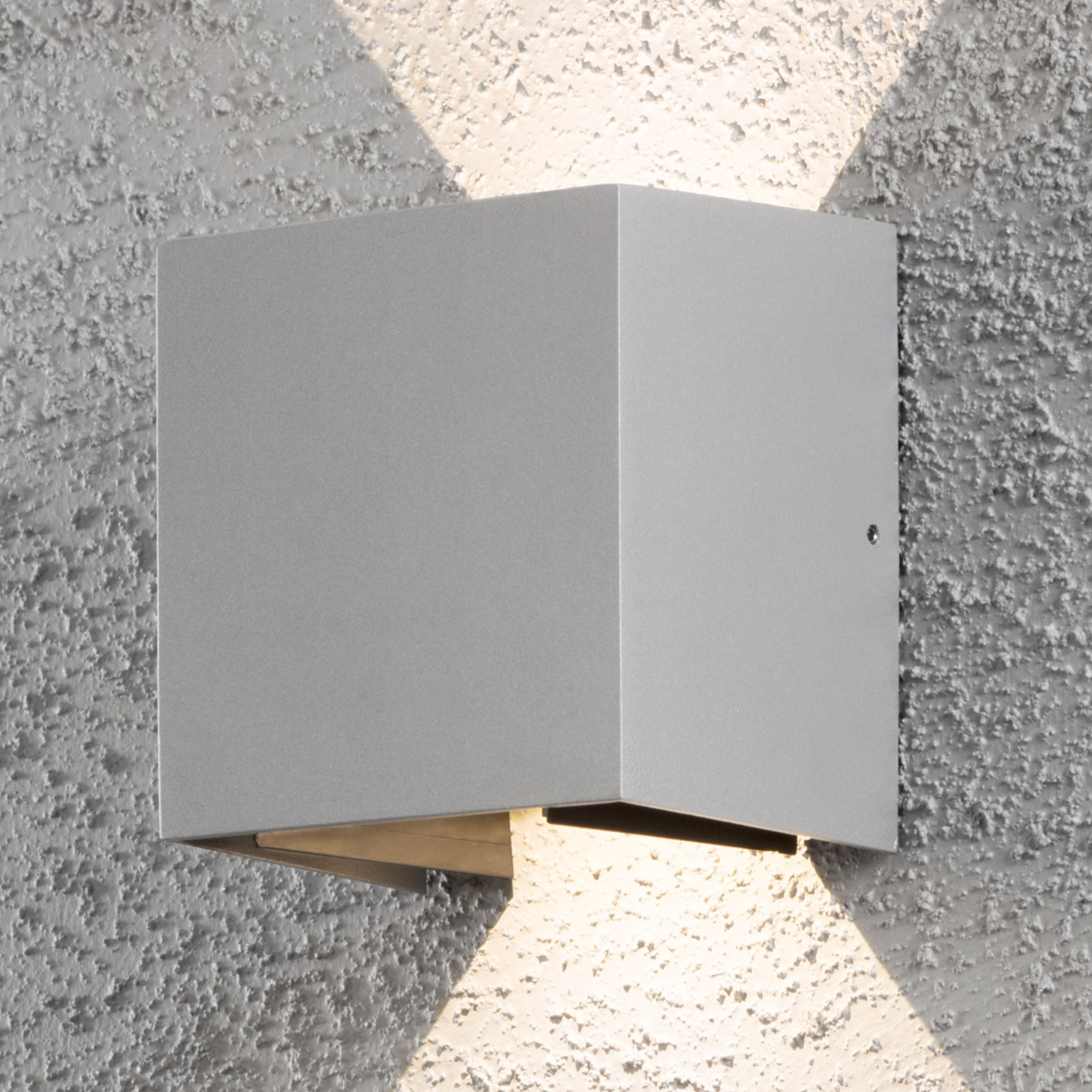 LED-Außenwandleuchte Cremona 13 cm grau 