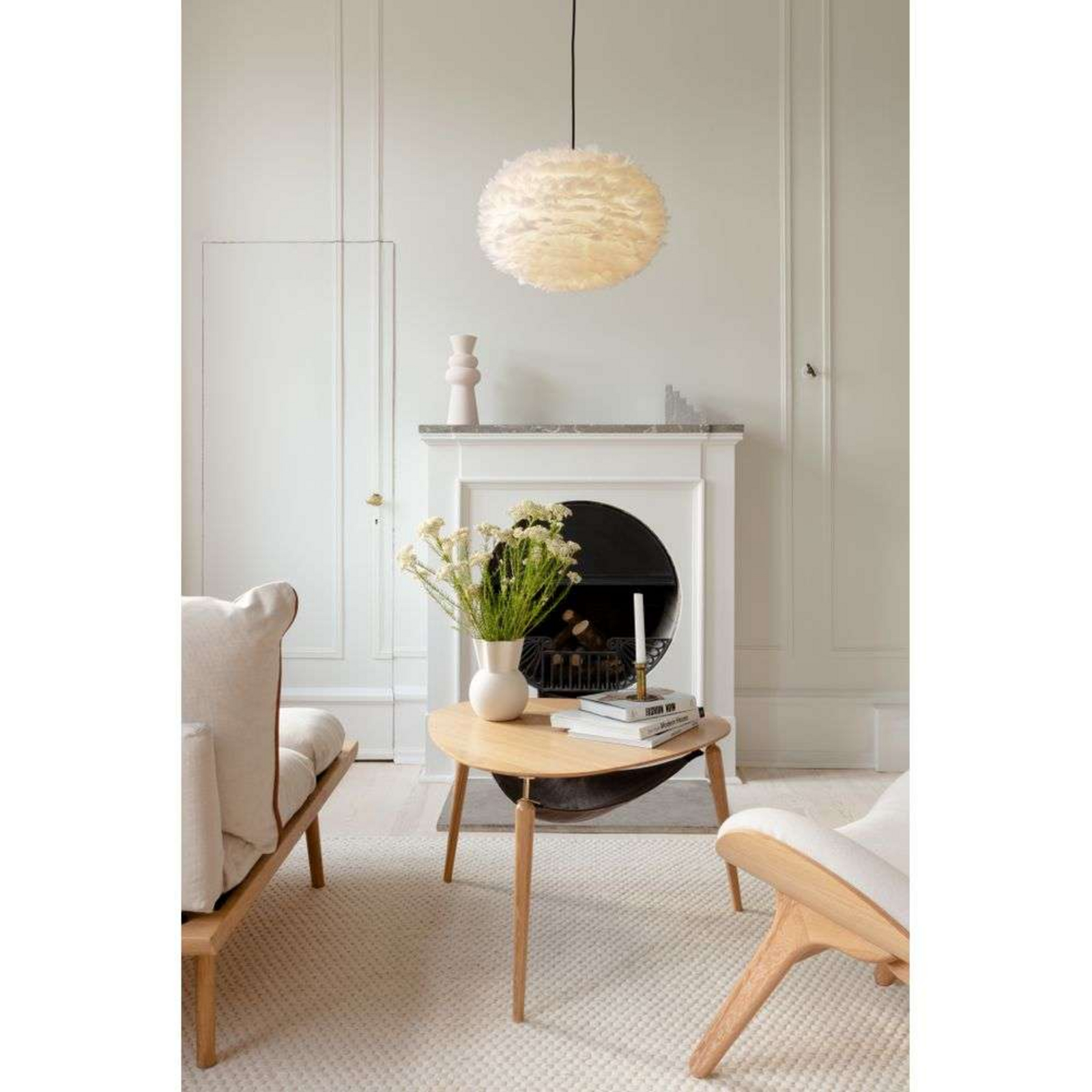 Eos Pendant Medium White/White - UMAGE
