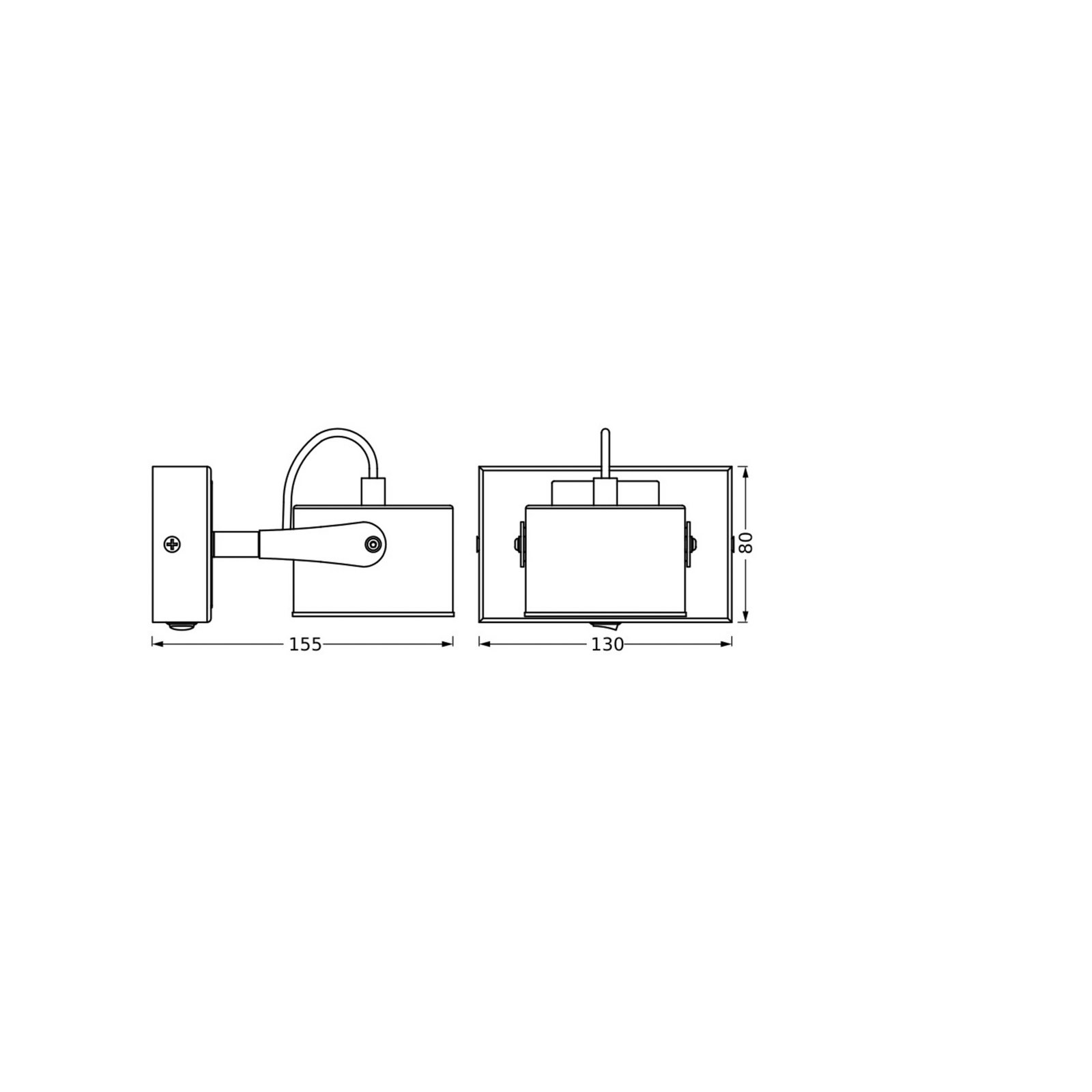 OSRAM LED-Deckenleuchte JUPITER, 1-flammig, silber, Metall
