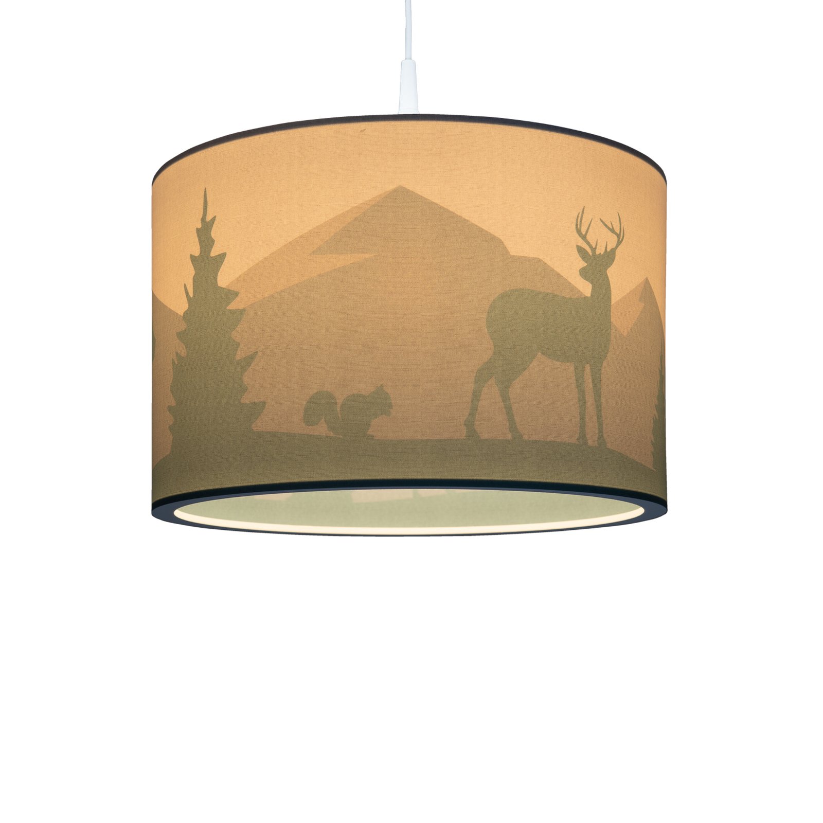 Hänglampa 25/40 Scandi Forest, Ø 40 cm, grön, 1 lampa