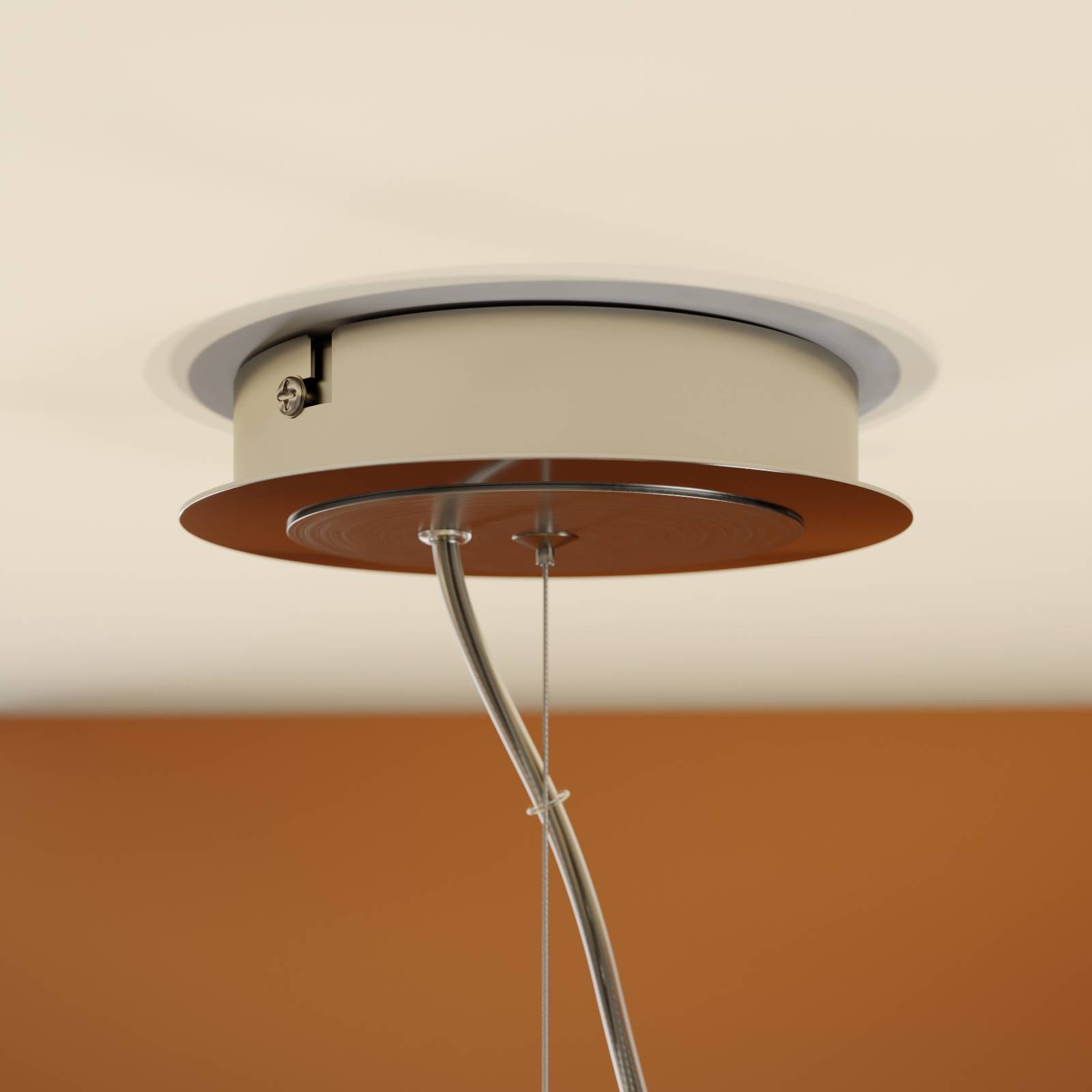 Lampa wisząca Josia, biały, tkanina, Ø 47 cm, E27