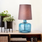 Hydra table lamp, 57 cm high, taupe/dark blue