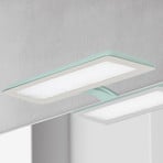 Applique miroir LED Nikita aigue-marine/gris acier