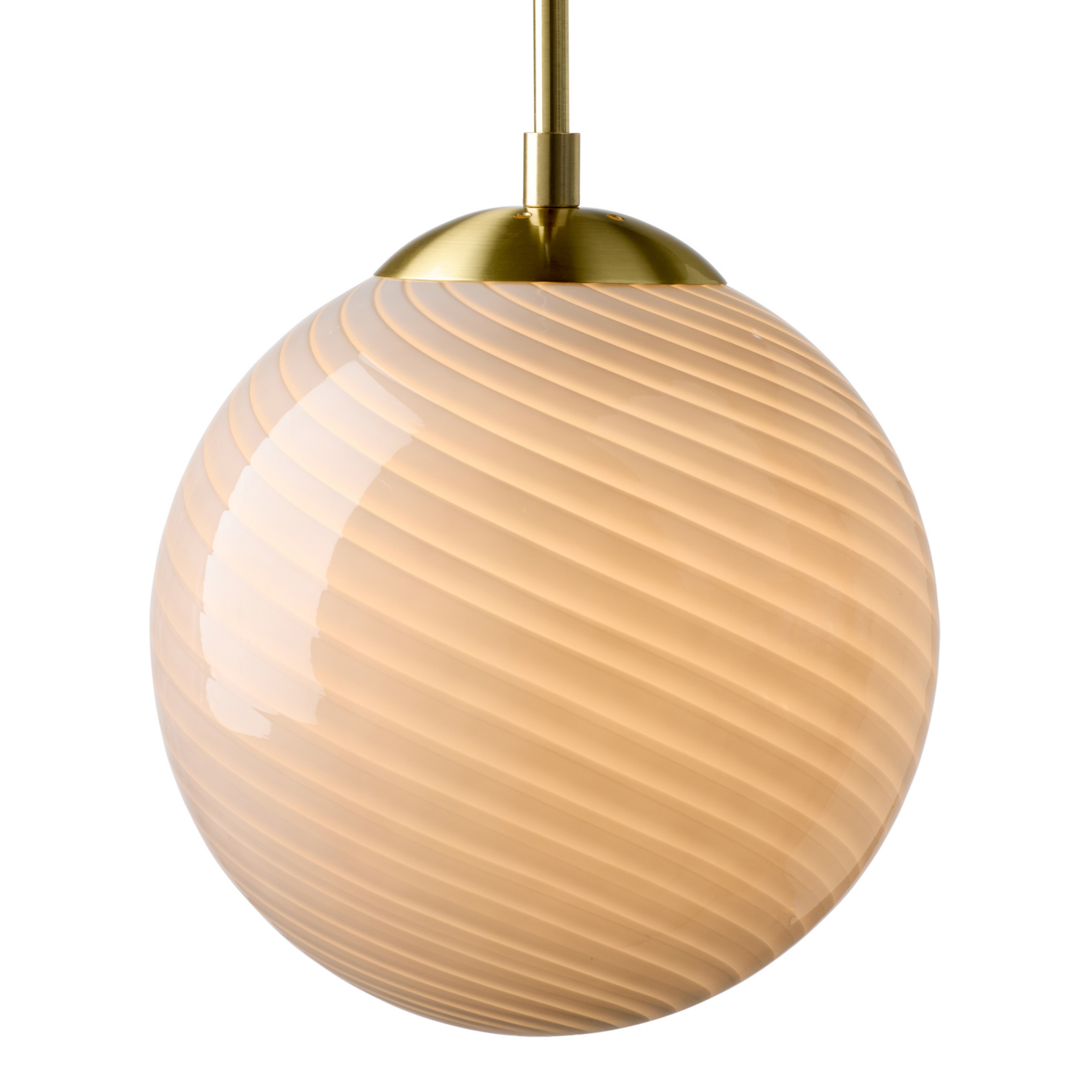 CANDY BALL hanglamp, grijs/verouderd messing Ø 30 cm - Halo Design