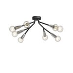 Carlea 8 Stropní Lampa Black/Nickel - Lucande