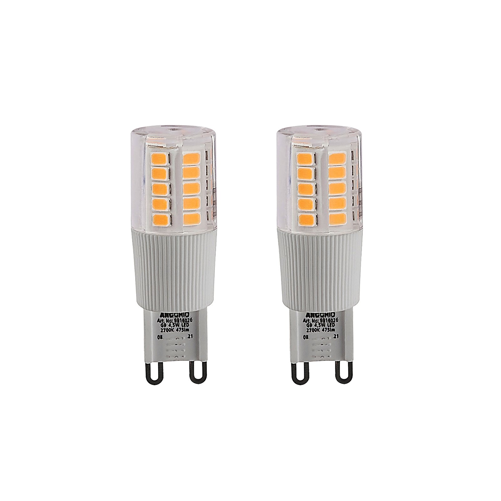 Arcchio bi-pin LED bulb G9 4.5 W 2,700 K 2-pack