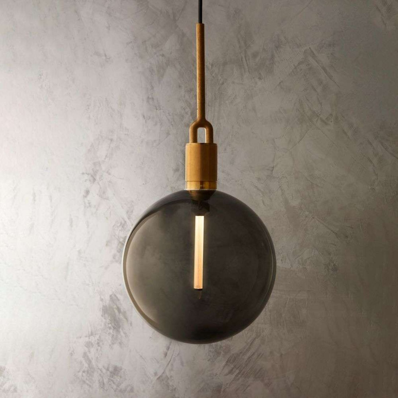 Forked Globe Lustră Pendul Dim. Large Smoked/Brass - Buster+Punch