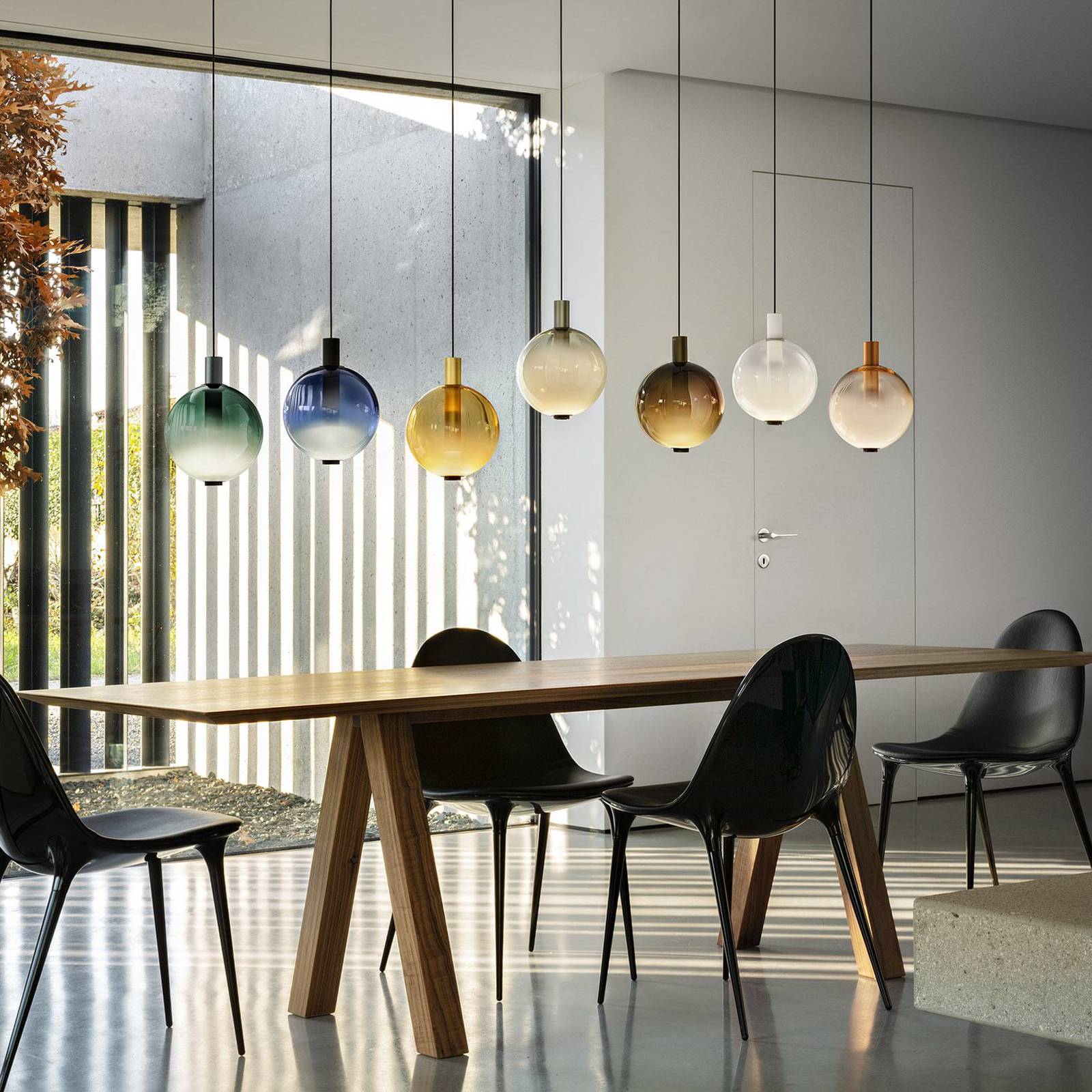 OLEV Żyrandol LED BEAM STICK NUANCE, biały, Ø 20 cm, 927