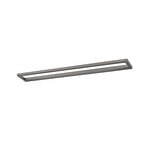 Puro LED-Wandlampe, grau, Breite 100 cm, Alu, Dimmer - PURE