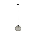 Cubus hanglamp Ø 30 cm rookgrijs glas E27