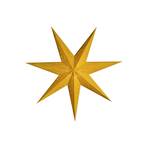 Кадифена хартиена звезда Sterntaler, Ø 75 cm, жълта