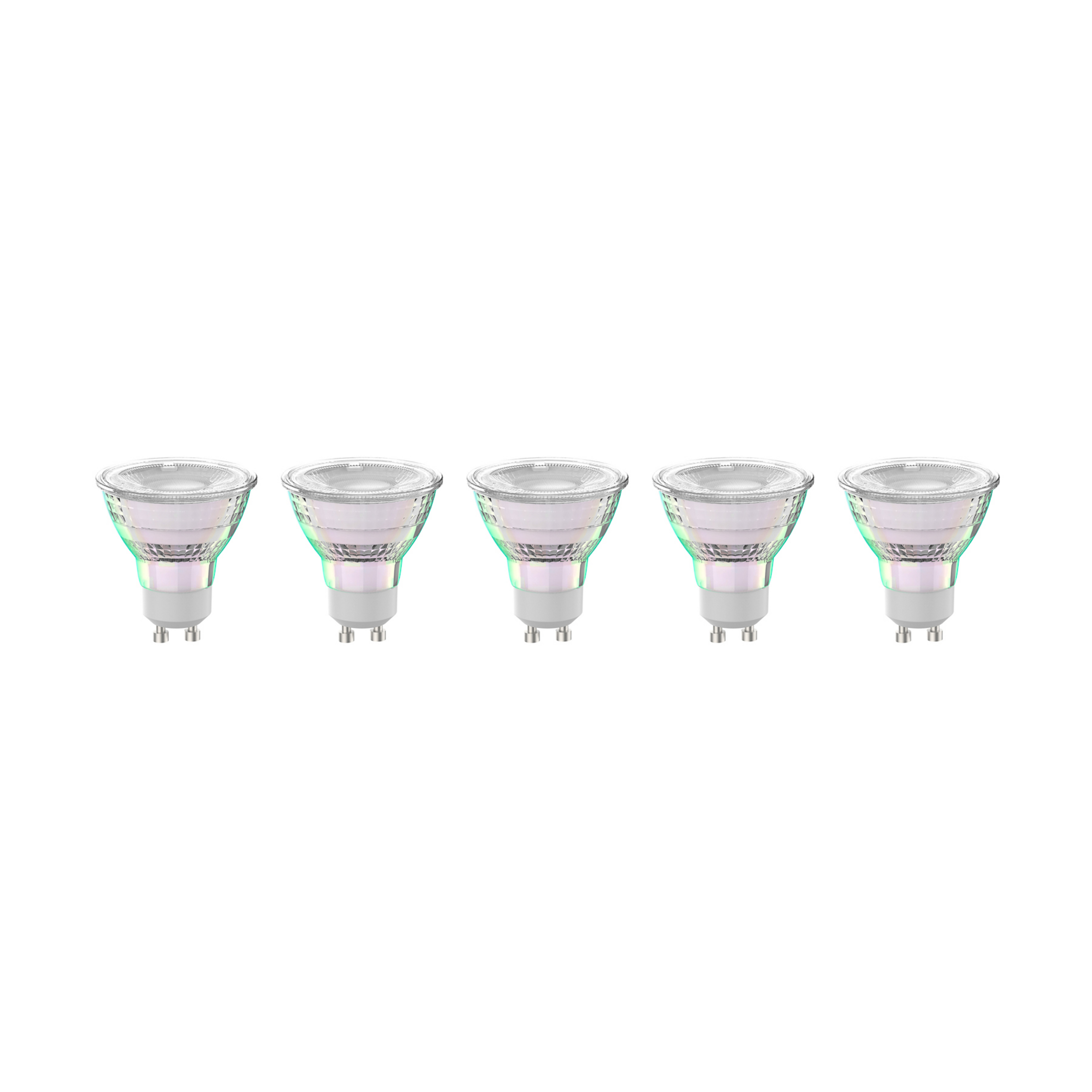 Arcchio LED-pære GU10 2,5W 4000K 450lm glas sæt med 5 stk