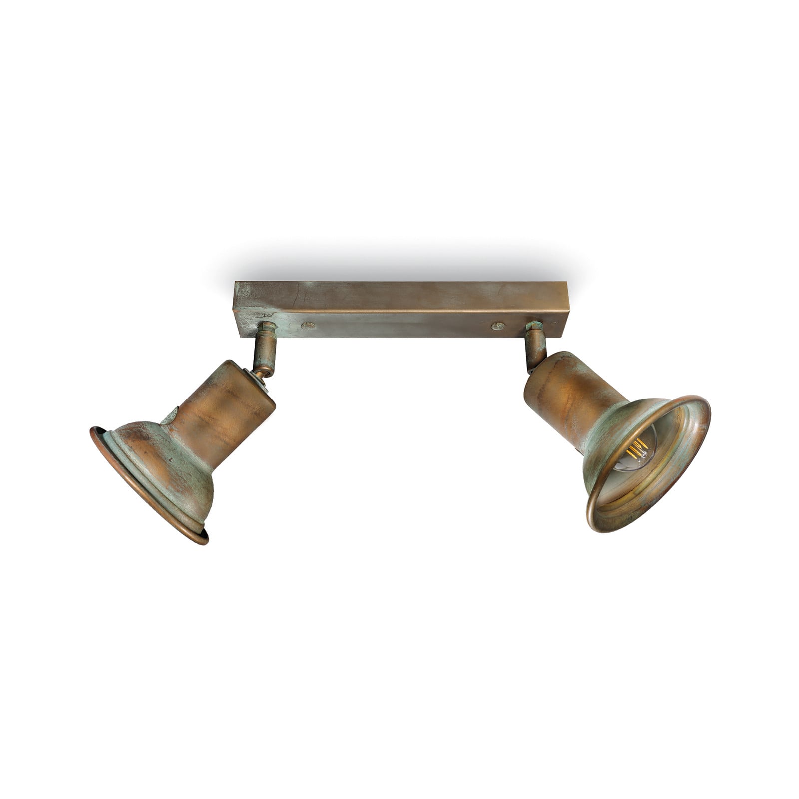 Plafonieră Genziana 1412.E27 2 becuri alamă antic