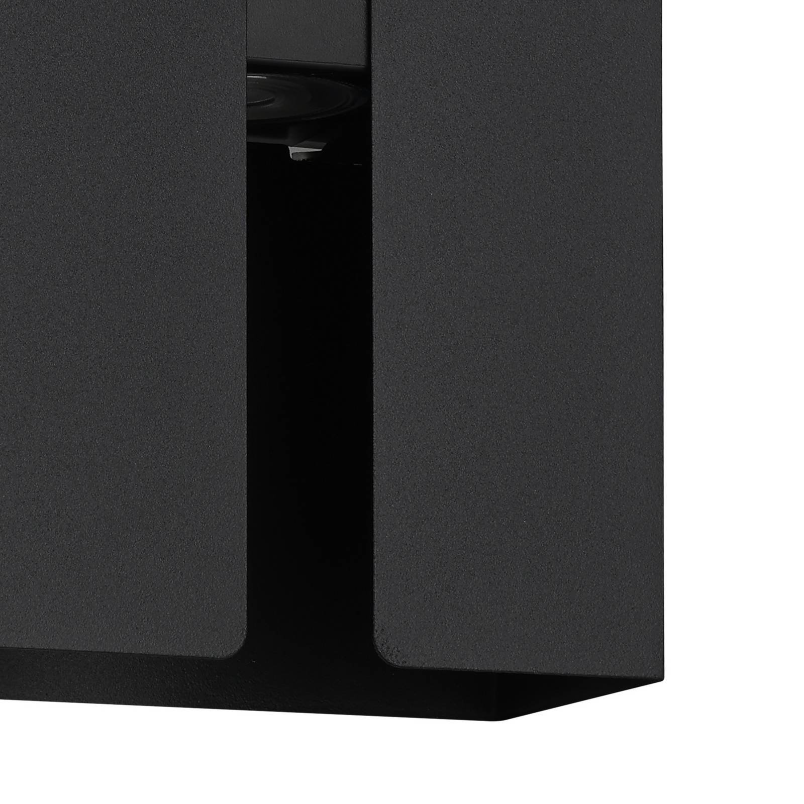 EGLO Applique d'extérieur LED Briscola, noir, hauteur 20 cm Métal, CCT