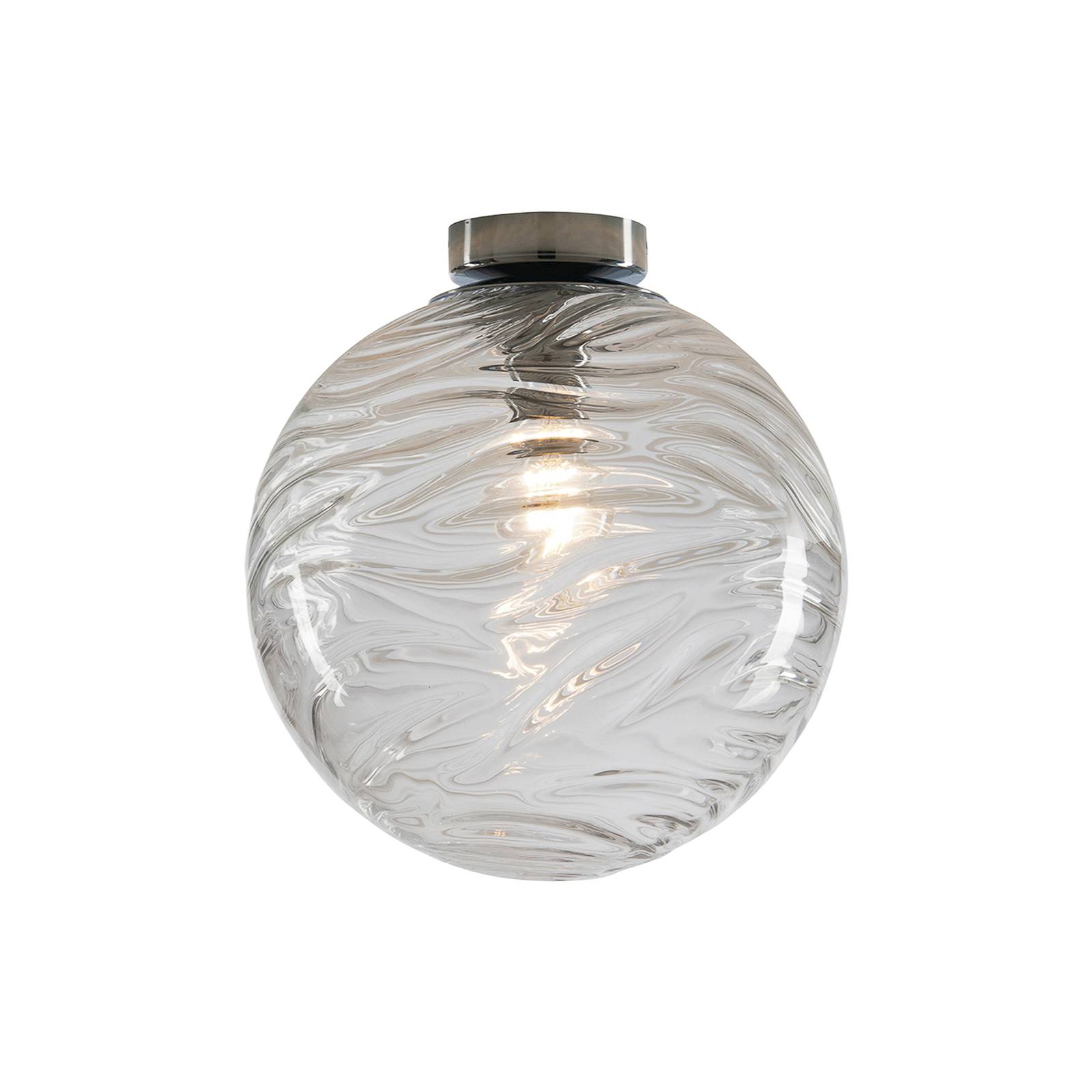Eco-Light Pendant Light - Living / Dining Room - Flush Ceiling Light - Globe Light - dimmable - Modern - Clear