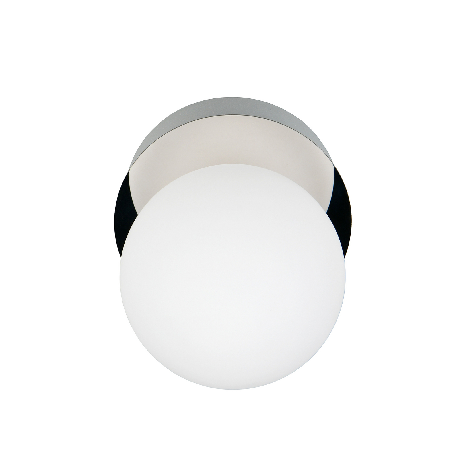Sienas lampa „Alfio“, Ø 11 cm, hroma krāsā, metāls/stikls, IP44 Sienas lampa „Alfio“, Ø 11 cm, hroma krāsā, metāls/stikls, IP44