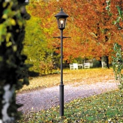 Farola Virgo, 1 luz, negro mate