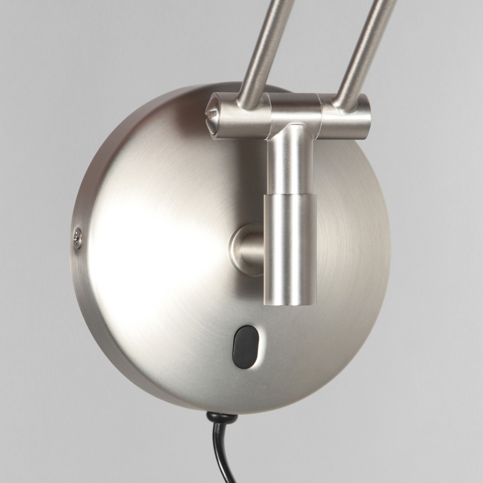 LED-Wandlampe Zenith 2 mit Arm, stahl, CCT, Metall, Stecker LED-Wandlampe Zenith 2 mit Arm, stahl, CCT, Metall, Stecker
