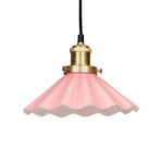 PR Home Lampa wisząca August, Ø 25 cm, różowa, wtyczka