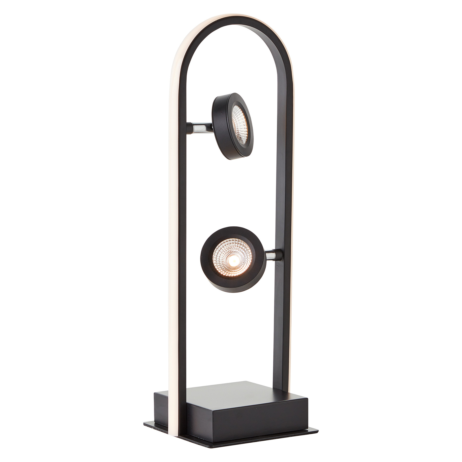 Lámpara de mesa LED Nebeker, 2 luces