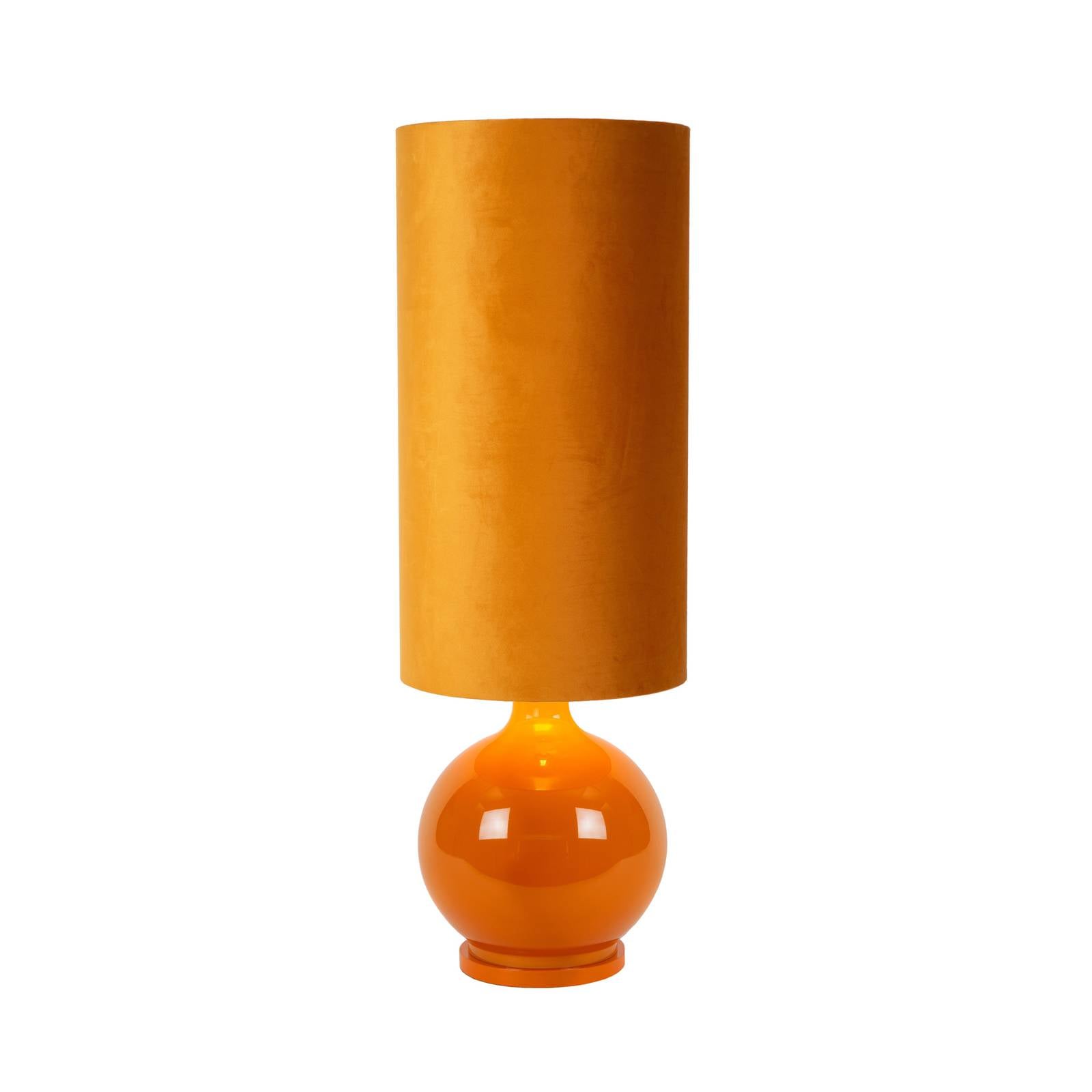 Stehleuchte Esterad, ocker, Ø 34 cm, Höhe 100 cm, Glas