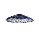 Satelise M Hängeleuchte, blau, Ø 65 cm - Forestier