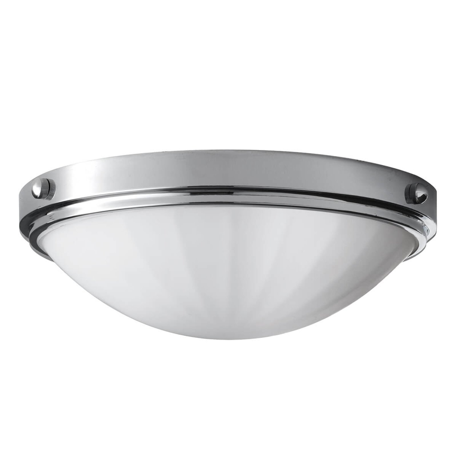 FEISS Fantastic ceiling light Perry for the bathroom, for Bathroom, metal, glass, E27, 60 W, energy efficiency: A++, H: 11.1 cm