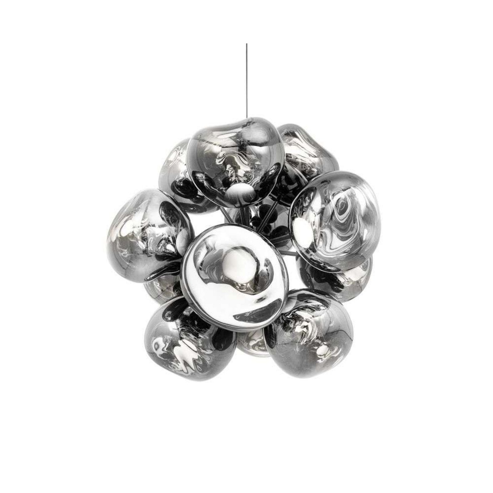 Melt Burst Chandelier Silver - Tom Dixon