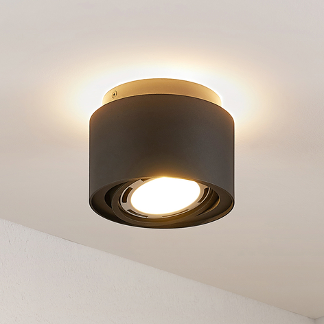 Arcchio Talima LED-Deckenlampe, rund, schwarz