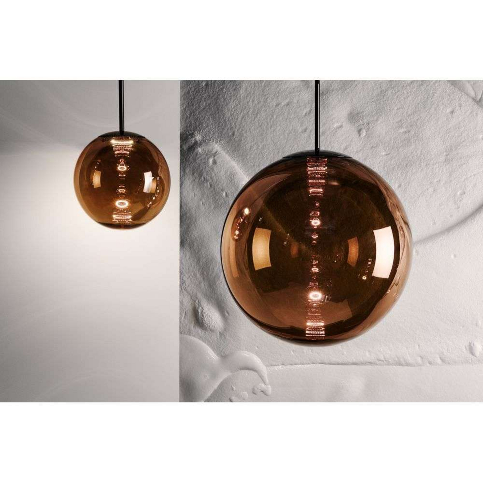 Globe Lustră Pendul Ø25 Copper - Tom Dixon