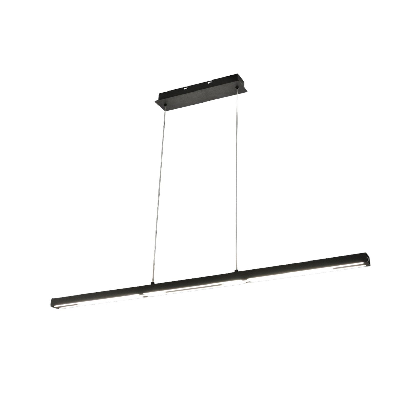 Candeeiro suspenso Ling LED, preto, com luz superior e inferior, regulável