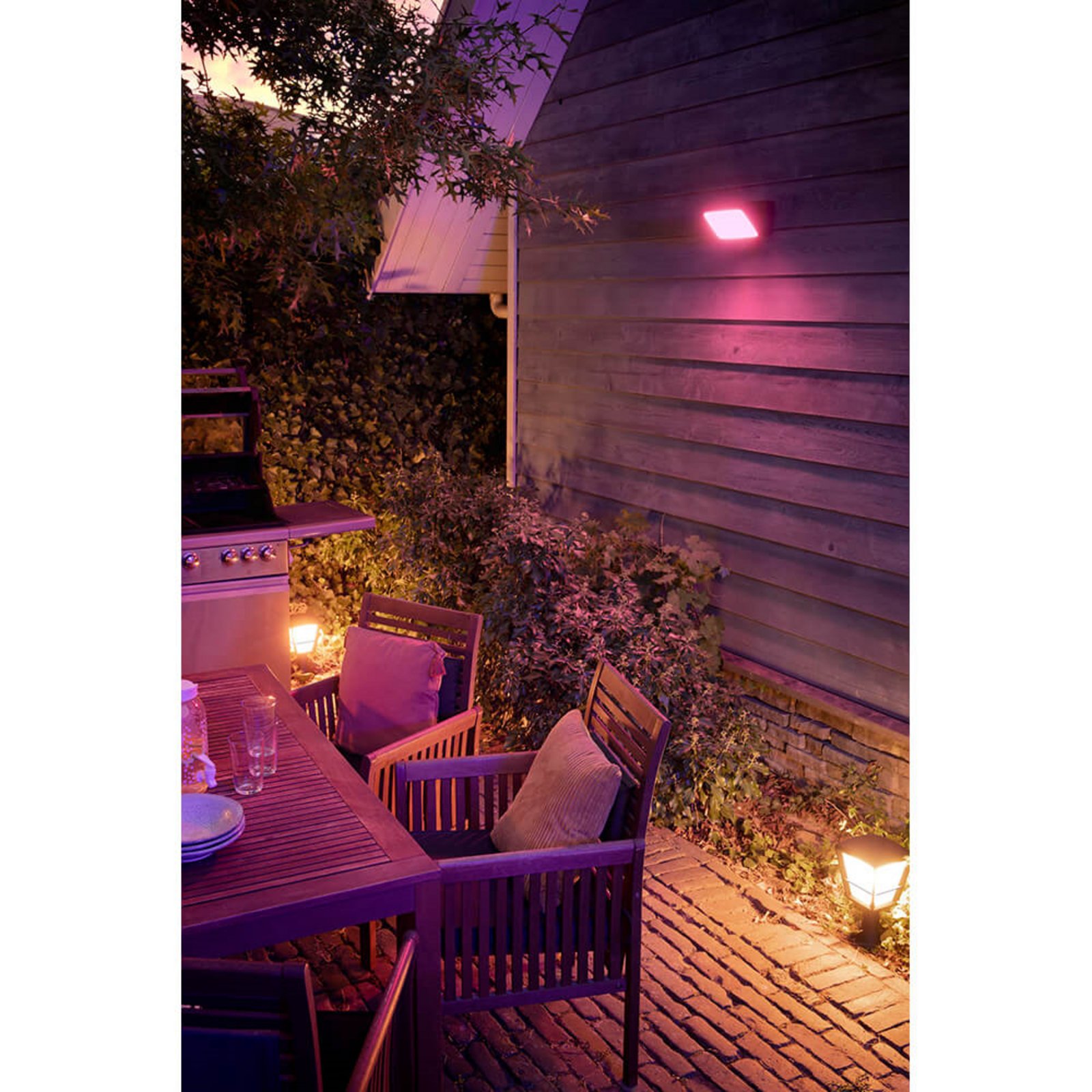 Econic Udendørs Bedlampe Low White/Color Amb. - Philips Hue