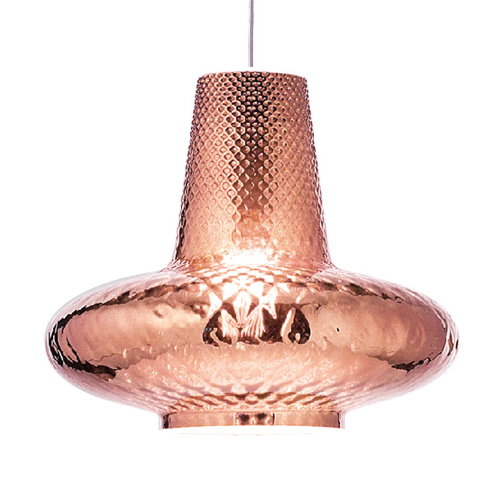Viseća lampa Giulietta 130 cm ružičasto zlato metalik