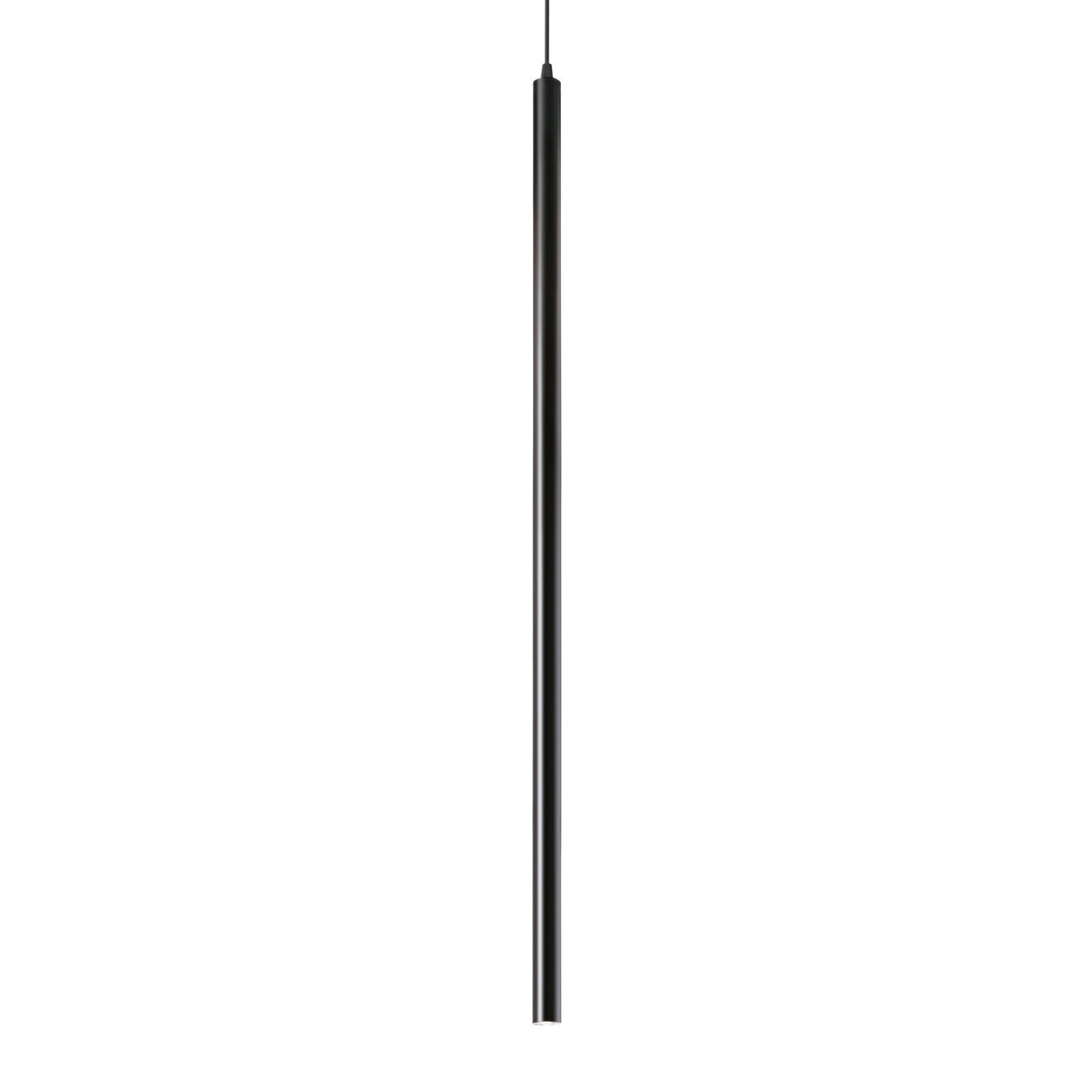 Ideal Lux Ultrathin d100 hanglamp zwart 3.000K