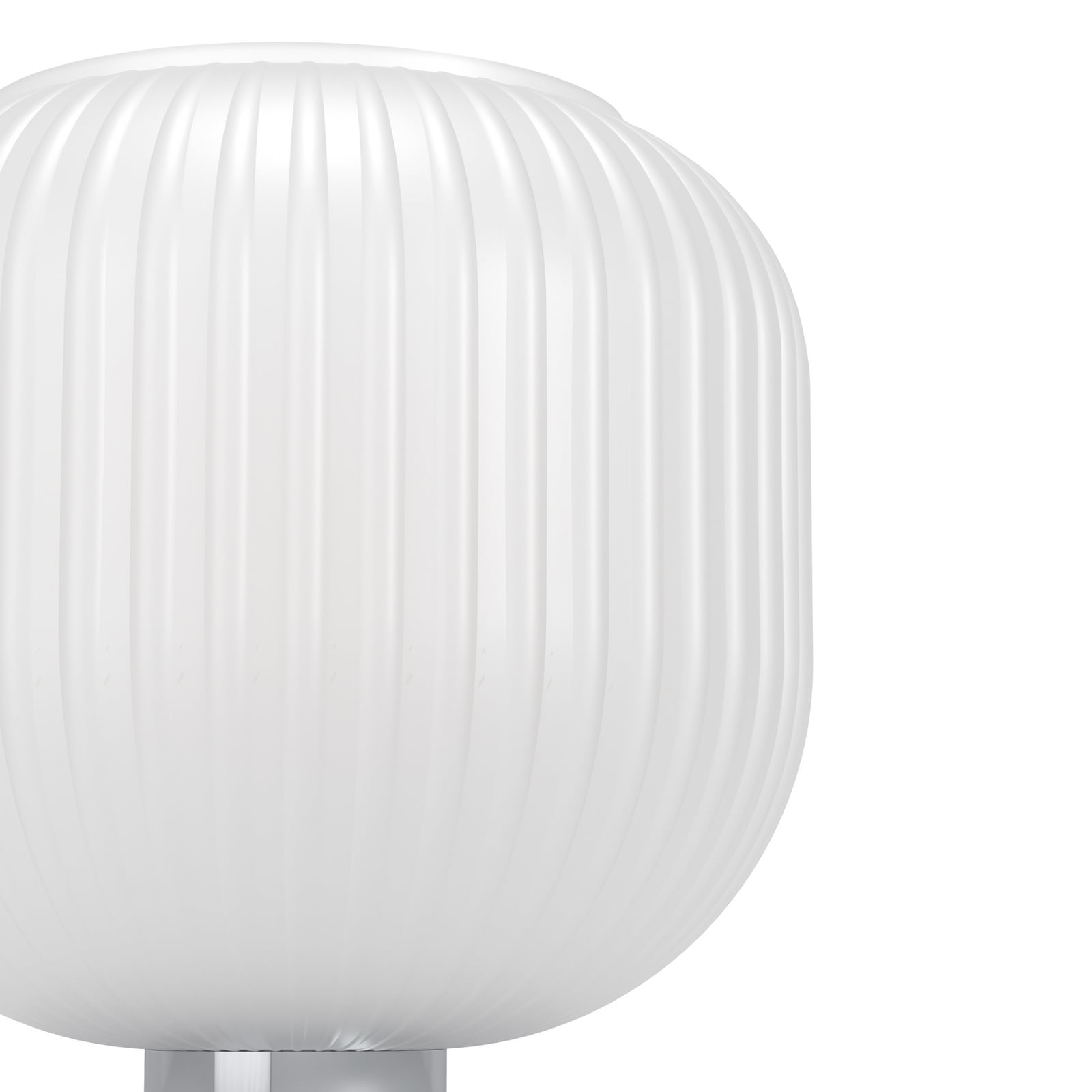 Stolová lampa Dasmina, biela/chróm, sklo, oceľ, E27 Stolová lampa Dasmina, biela/chróm, sklo, oceľ, E27