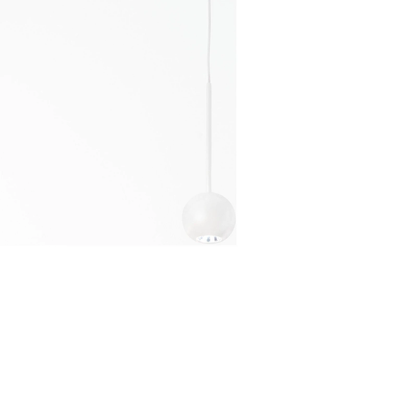 Ideal Lux suspension LED Archimede Sfera, blanc, métal