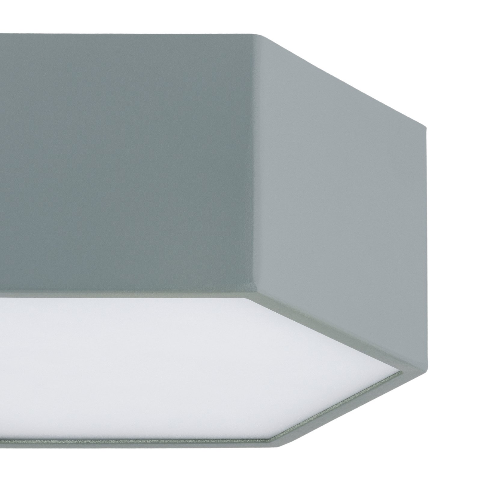 LED-Deckenleuchte Libre, salbeigrün, Stahl, 3.000 K