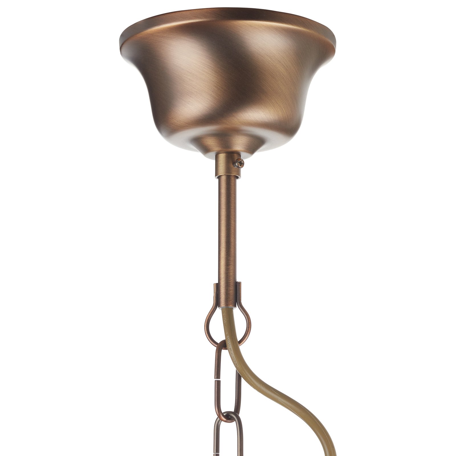 Lampa wisząca Pimpernel, Ø 23 cm, brąz