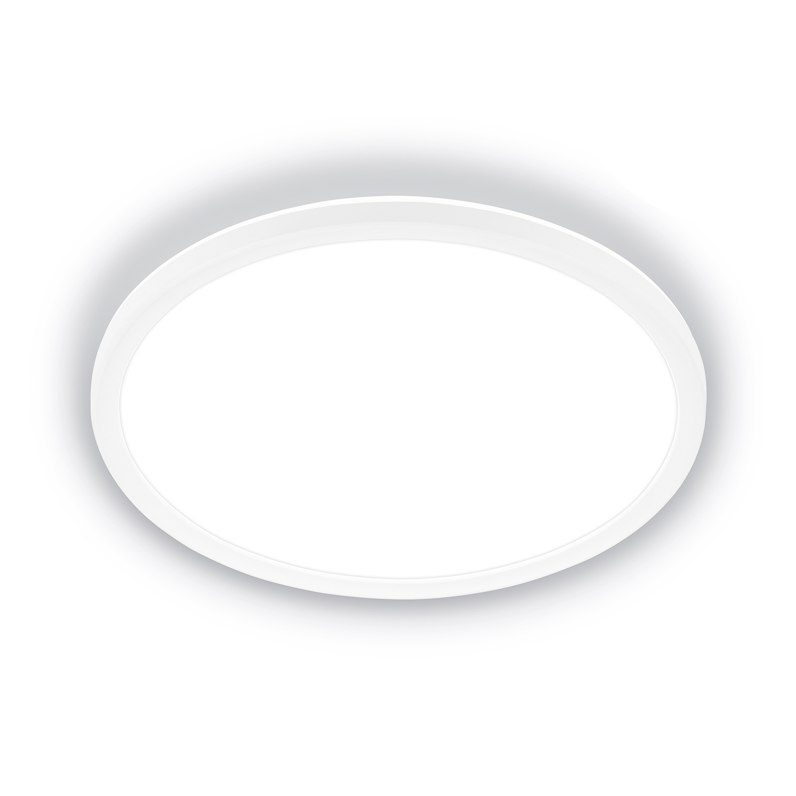 LED ceiling light Tava A, Ø 29 cm, plastic, white