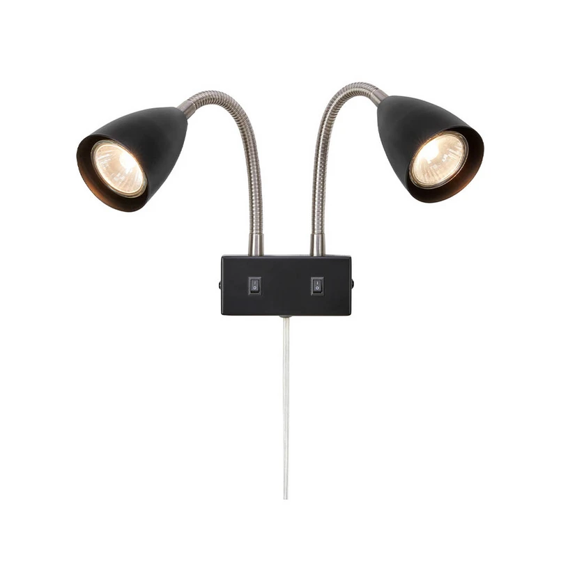 Markslöjd - Ciro 2 Wall Lamp Black/Steel