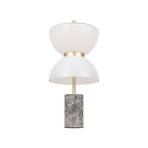 Maytoni Lampe de table LED Kyoto, gris, hauteur 46 cm, marbre