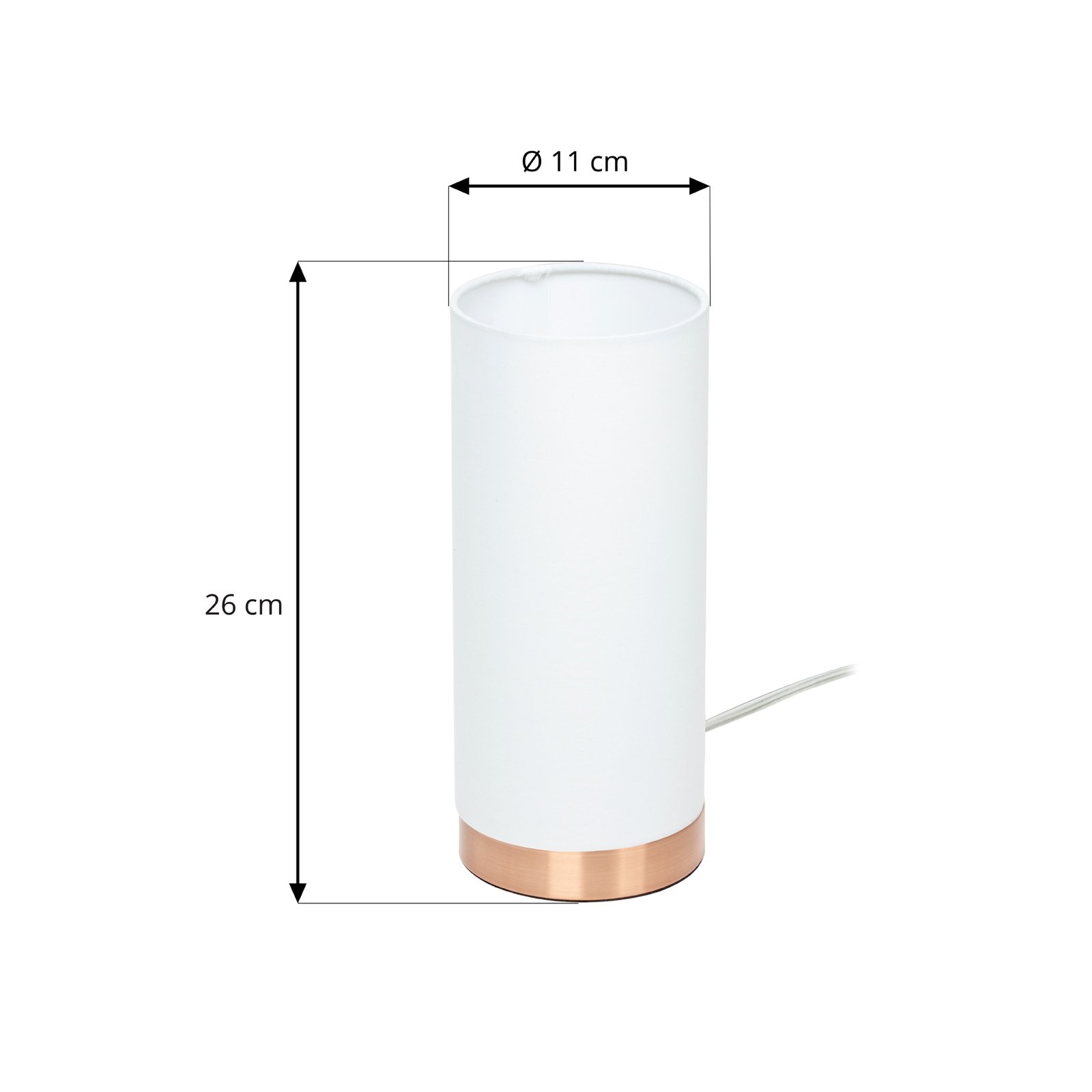 Ronja Pöytävalaisin Opal/Copper - Lindby