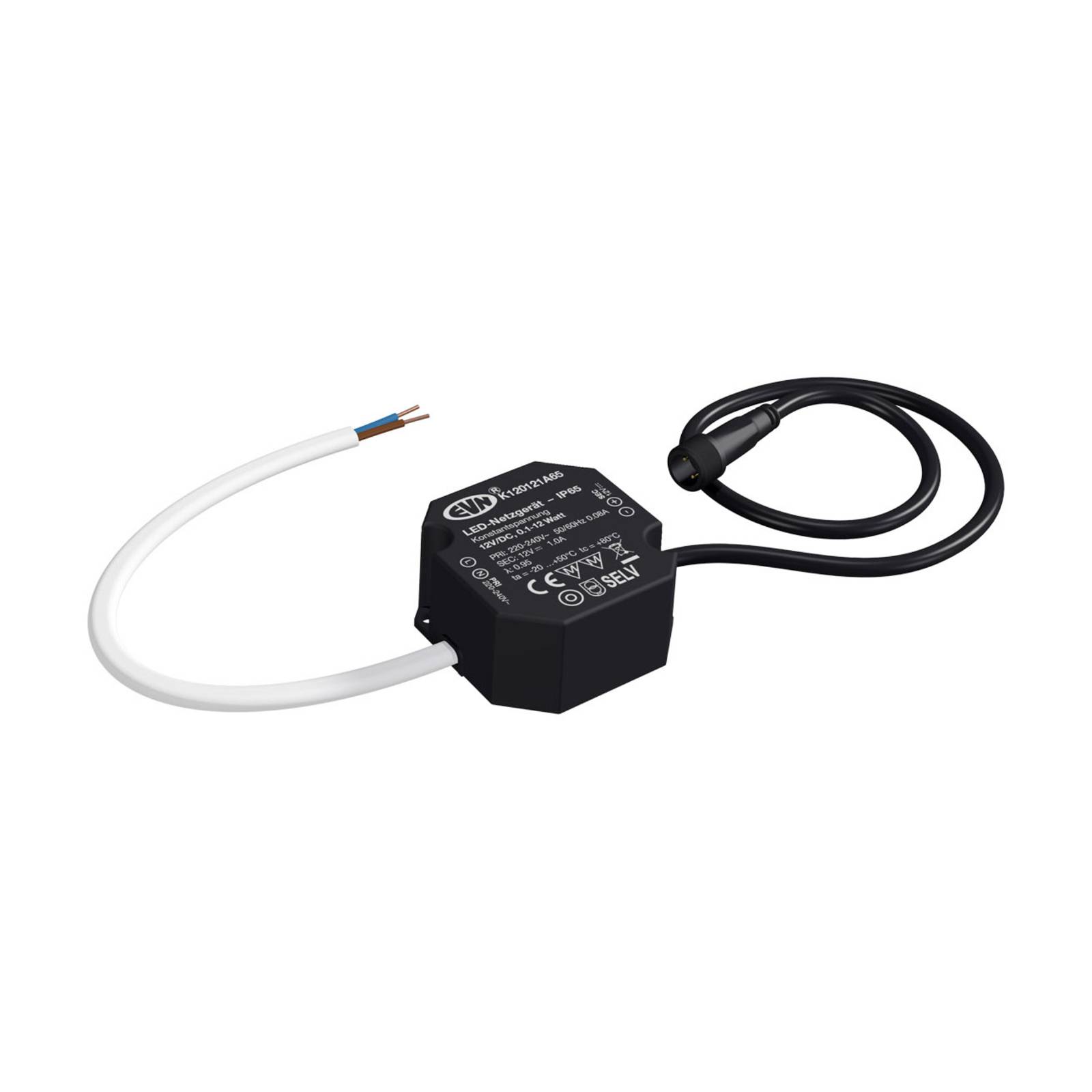 EVN K120121A65 LED-strømf 12 V/DC 0,1–12 W IP65