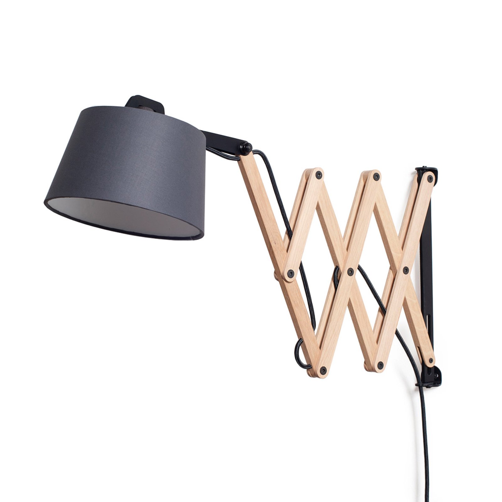 Edward wall light with scissor arm