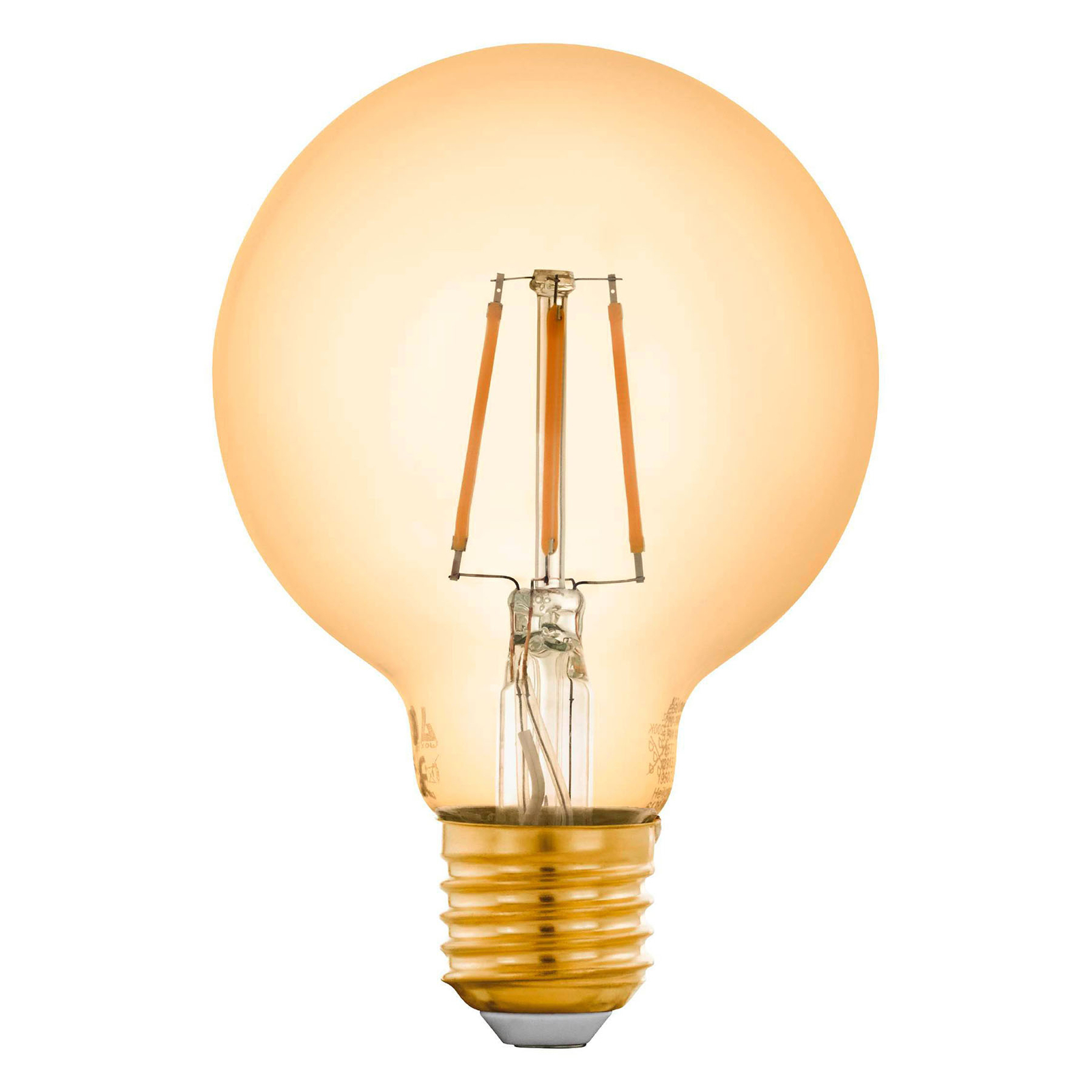 EGLO CONNECT connect E27 5.5W globe bulb G80 amber 2,200K, E27, 5.5 W, energy efficiency: A+, L: 12 cm