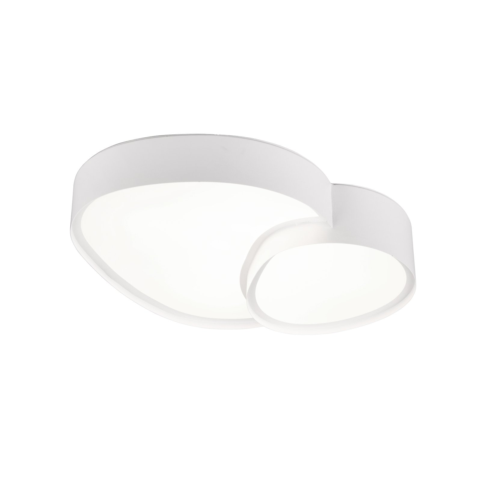 LED lubinis šviestuvas "Rise", baltos spalvos, 43 x 36 cm, CCT,