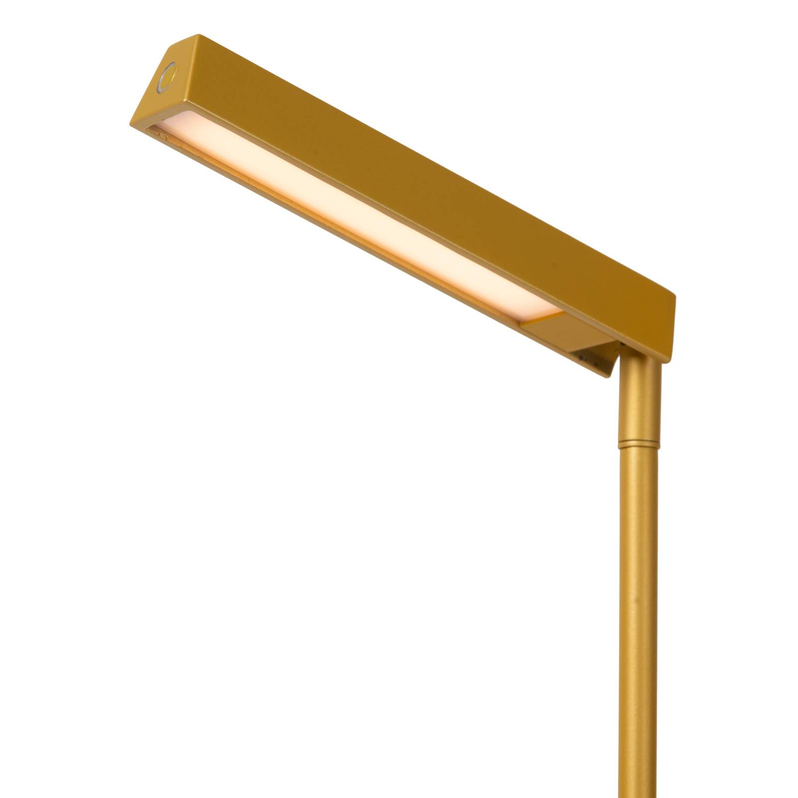 Lampa stojąca LED Lavale, ochra żółta, ściemniana, wysokość 138 cm