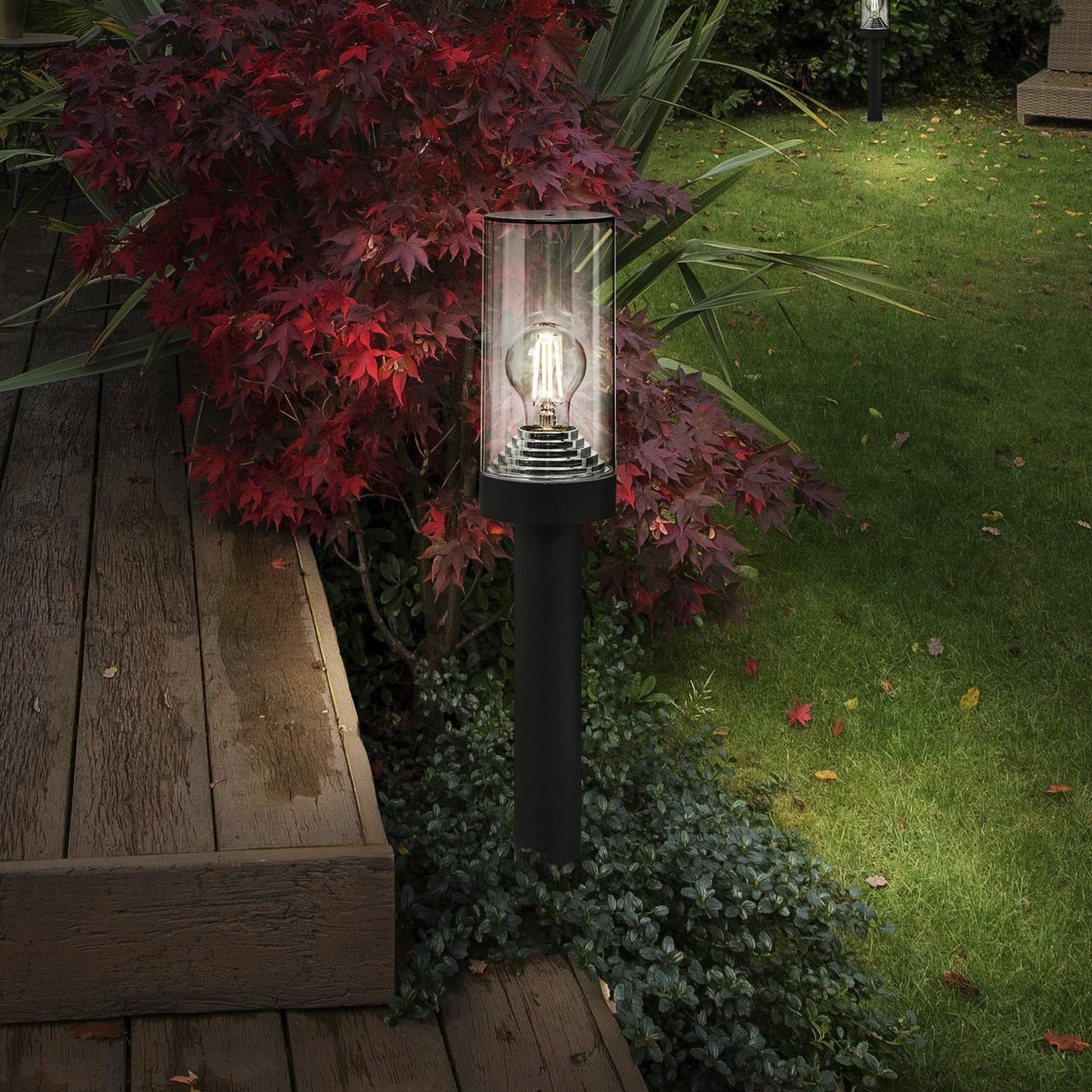LEDVANCE Endura Classic Amber tuinpadverlichting, donkergrijs