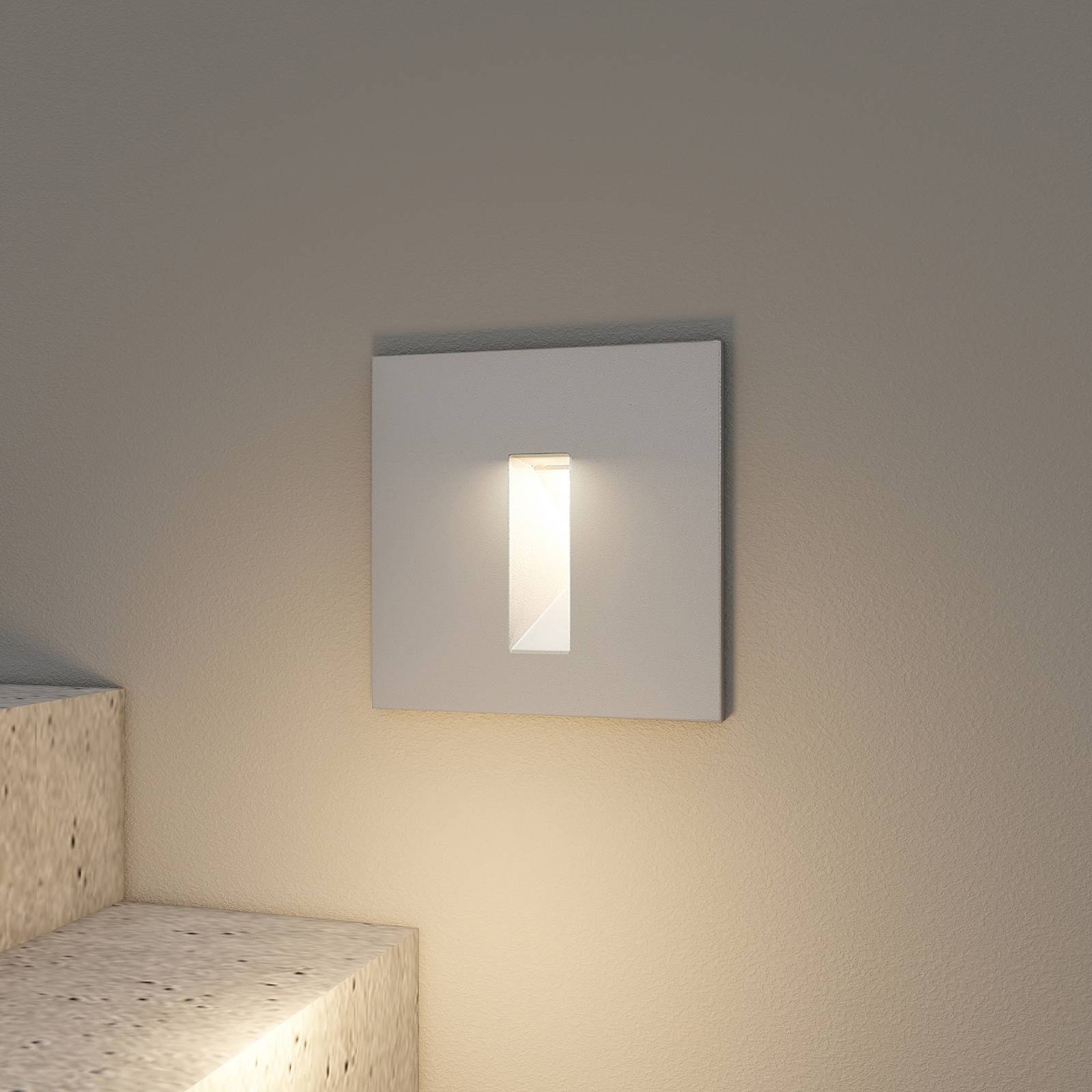Arcchio Lanti LED indbygningslampe, sølvgrå