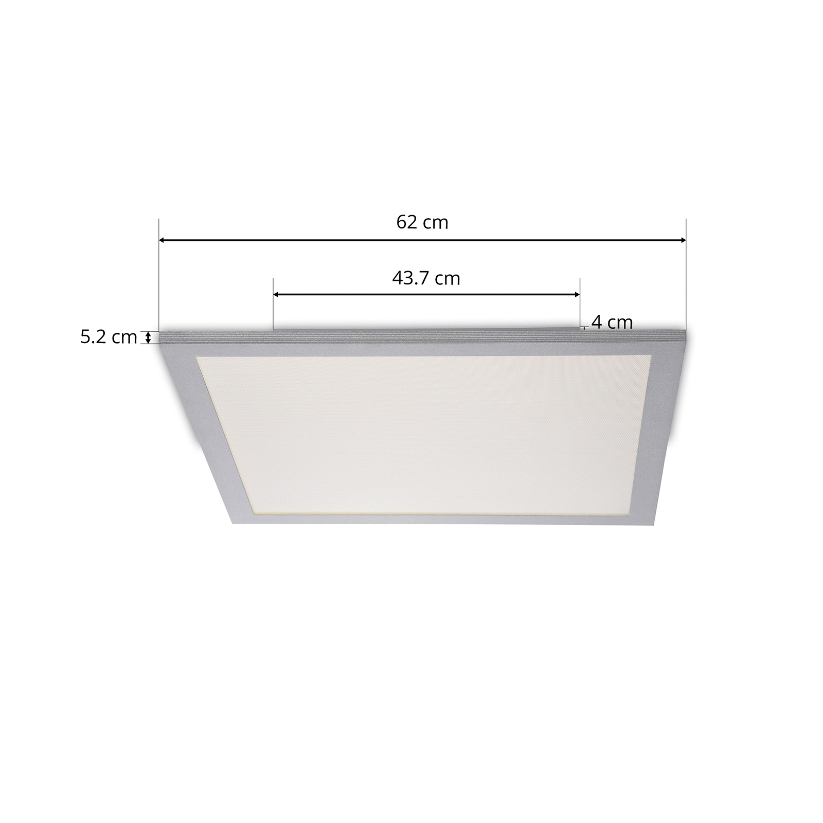 Panel Prios Dinvoris LED, CCT, 62 cm x 62 cm